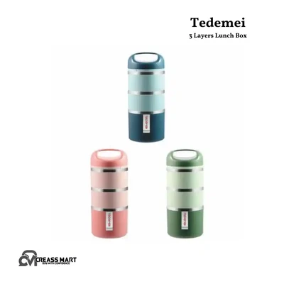 Tedemei 3 Layers Lunch Box