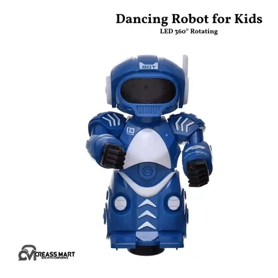 LED 360° Rotating Dancing Robot for Kids