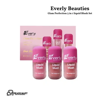 Everly Glam Perfection 3 in 1 liquid Blush Set