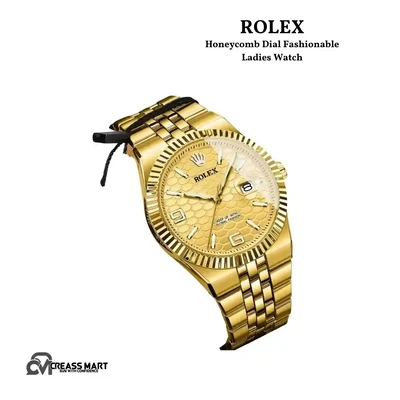 Rolex Honeycomb Dial Fashionable Ladies Watch