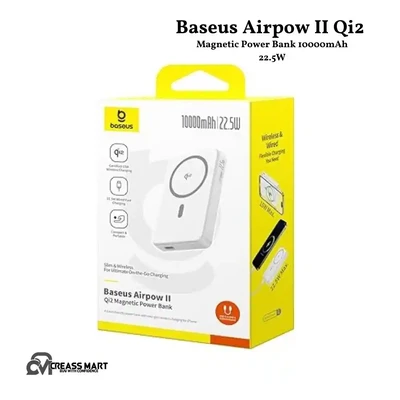 Baseus Airpow II Qi2 Magnetic Power Bank 10000mAh