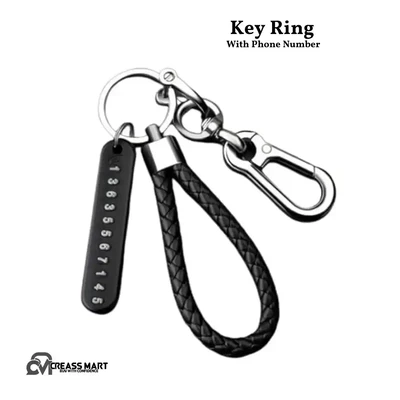 Anti-Lost Mobile Number Plate Key Ring
