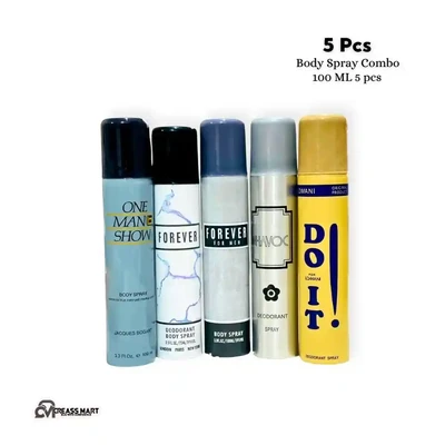 100 ML 5 Pcs Body Spray Combo