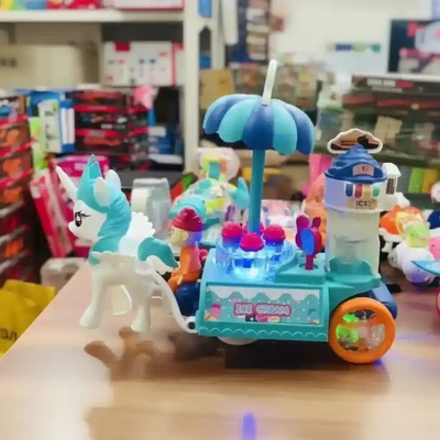 Bump and Go Monkey Ice Cream Toy for Kids