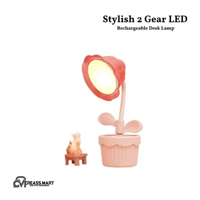Stylish 2 Gear LED Rechargeable Desk Lamp