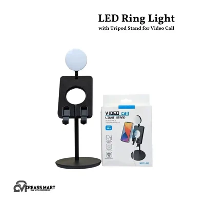 LED Ring Light with Tripod Stand for Video Call