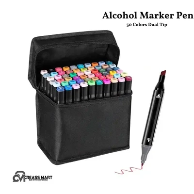 30 Colors Dual Tip Alcohol Marker Pen