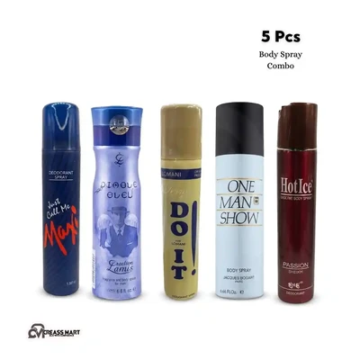 100 ML 5 Pcs Body Spray Combo