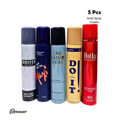 100 ML 5 Pcs Body Spray Combo